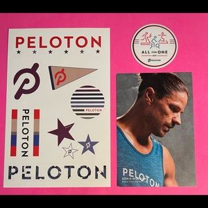 Peloton Stickers and Instructor Card